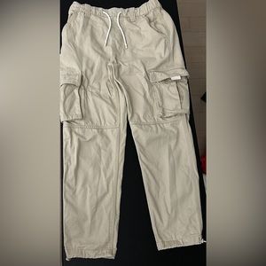 Bershka Beige Cargo Pants